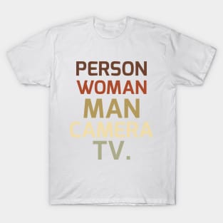 Person Woman Man Camera TV T-Shirt